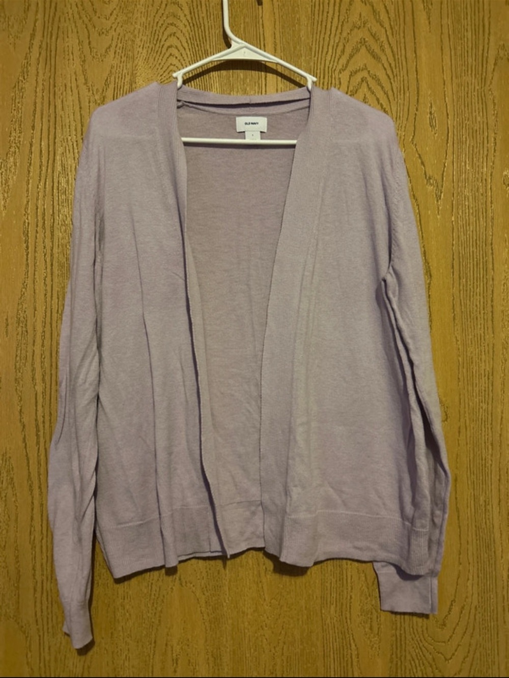 Old Navy Light Lavender Open-Front Cardigan Sweater